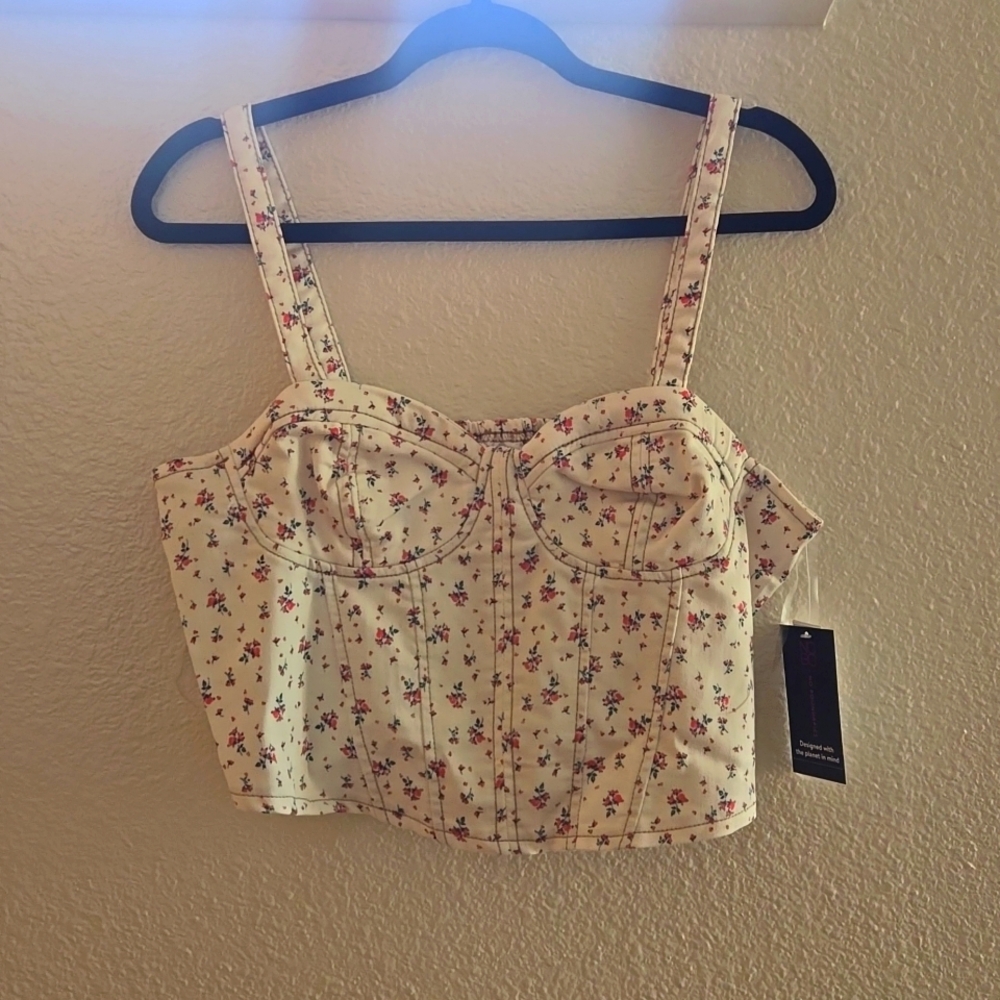 Floral Corset tank top